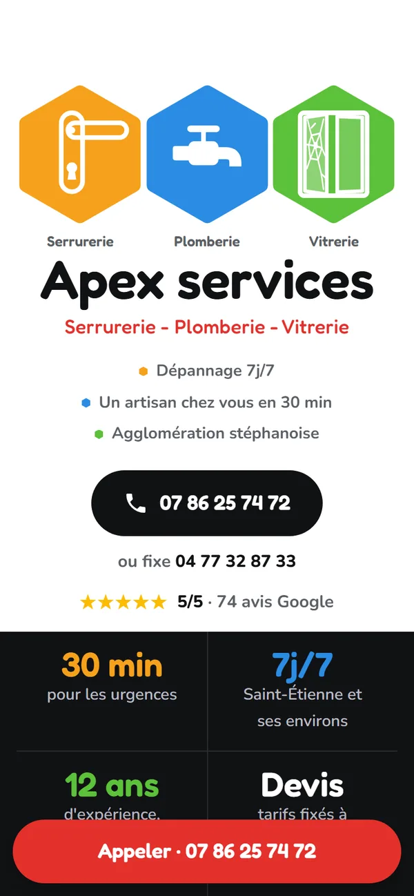 Version mobile de la démo Apex services