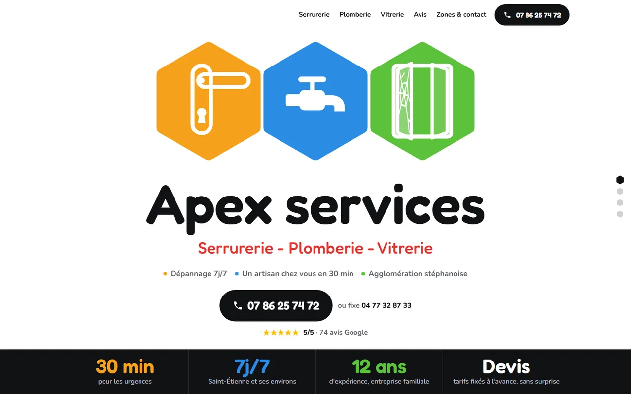 Capture de la démo Apex services