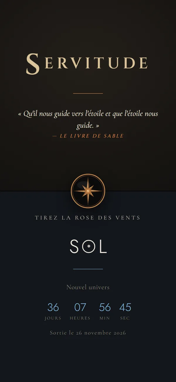 Version mobile du site Servitude-Sol